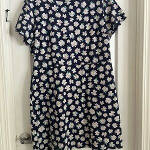 Old Navy Navy Blue Daisy Dress XL